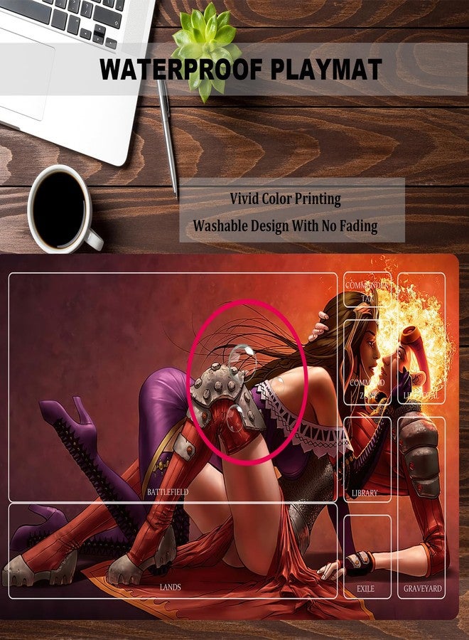 sabermaster MTG Playmat Table Mats Size 60X35 cm Mousepad Compatible for MTG RPG CCG Trading Card Game Play mats Original Play Mat Art Designs & Accessories (15) - Image 3